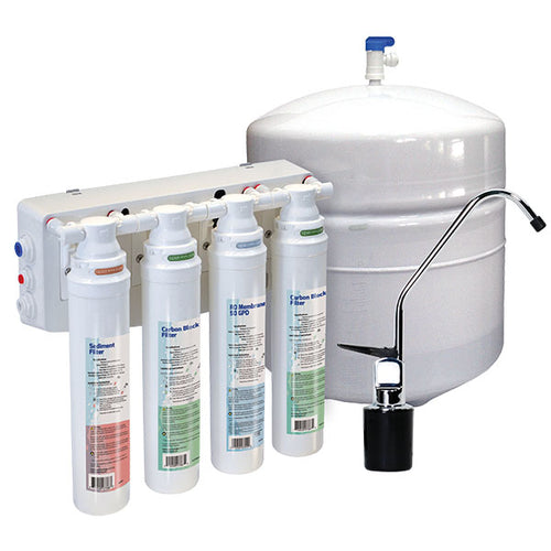PURE QCRO Quick Connect 4-Stage Reverse Osmosis Water Purifier with Standard Faucet